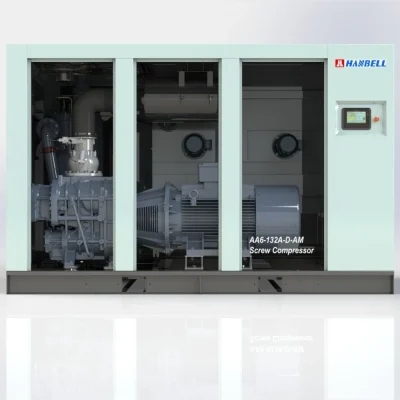 Máy nén khí trục vít Hanbell AA6-D – hai cấp nén tiết kiệm điện