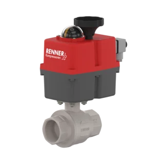 Van bi điện khí nén Renner RKE (½–2", tới 40 bar)